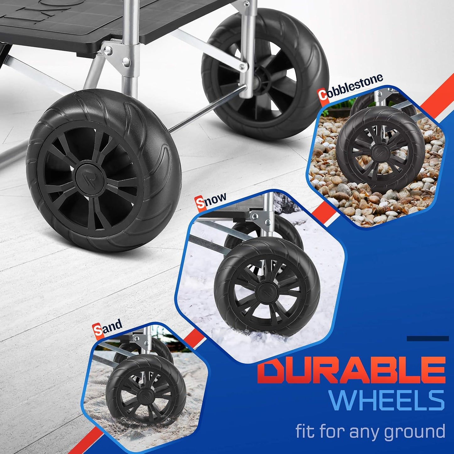 Shopping Cart, Single Wheel, Black